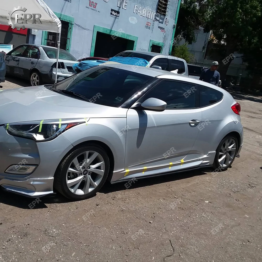 Боковая юбка из углеродного волокна для Hyundai Veloster боковая (все модели) отделка