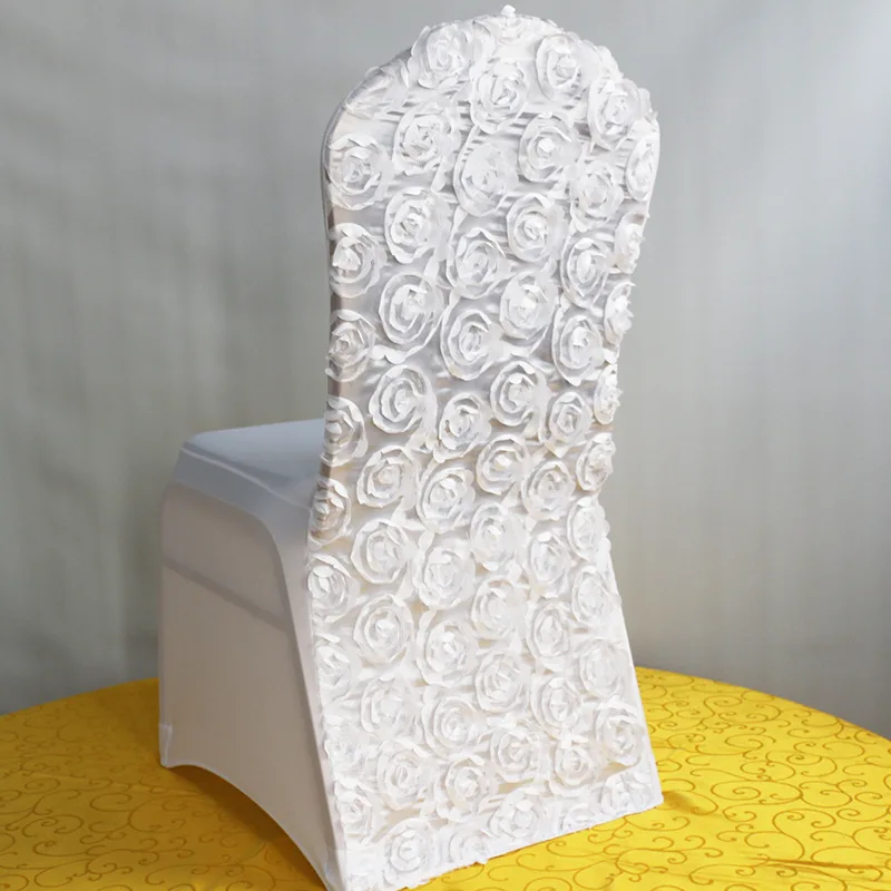 100 шт. свадебные чехлы из спандекса с атласными розовыми цветами|stretching chair|chair covers