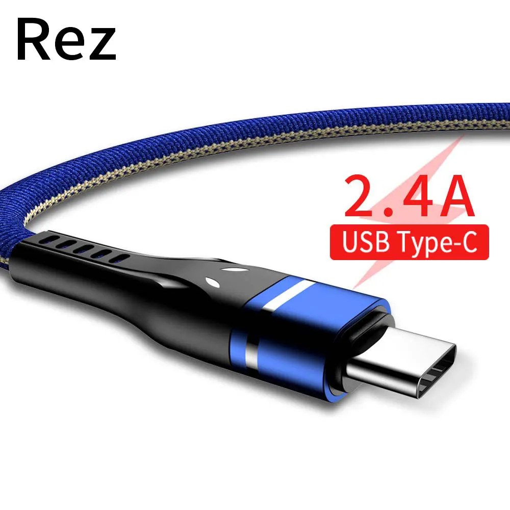 USB Type C Cable Fast Charger For Samsung S10 S9 A50 Mobile Phone Type-C USB Data Cord For Huawei P20 P30 Pro Type C USBC Cable
