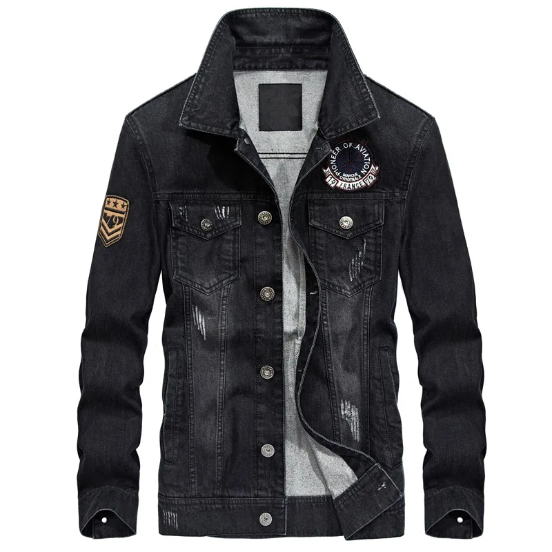 Новая мужская джинсовая куртка с несколькими карманами демисезонная