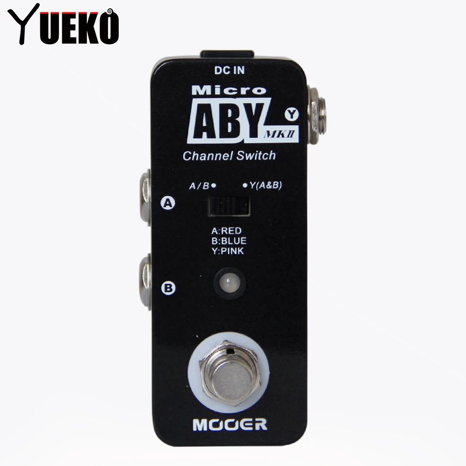Педаль для гитарных эффектов/MOOER Micro ABY Channel Switch Pedal/полностью металлический корпус