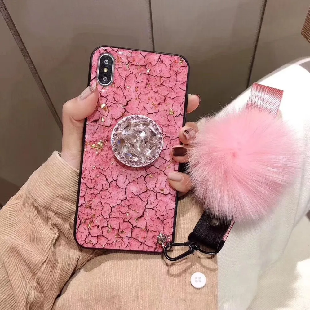 Girly Ladies Bling Phone Holder Case Cover Back Skin Shell Protective For iPhone XS Max XR 8 7 6 Plus 6S 4.7&quot 5.5&quot | Мобильные