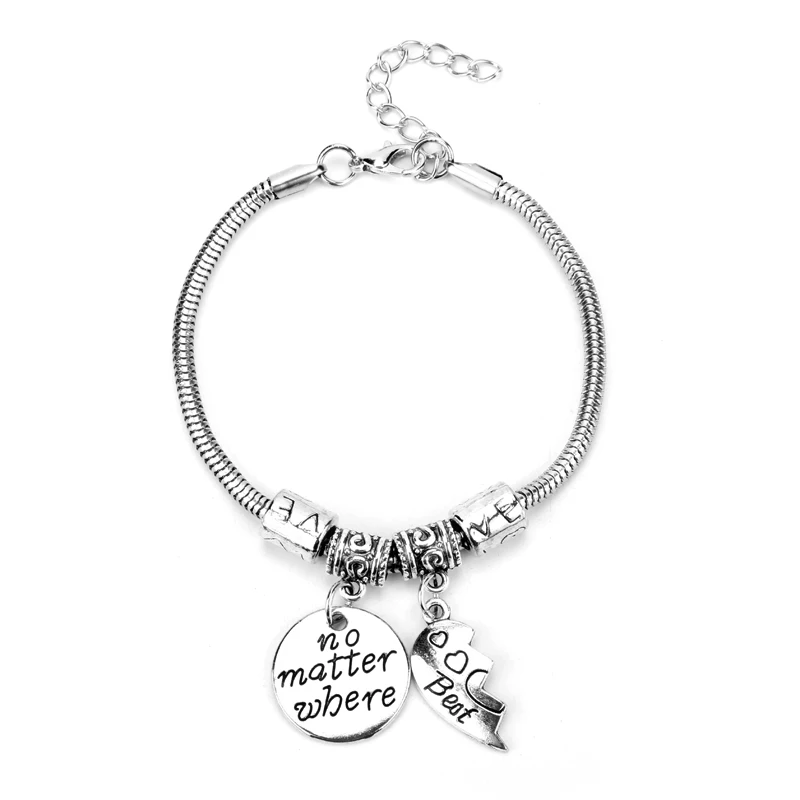 Bff Браслеты независимо от того где лучший друг навеки браслет в винтажном стиле