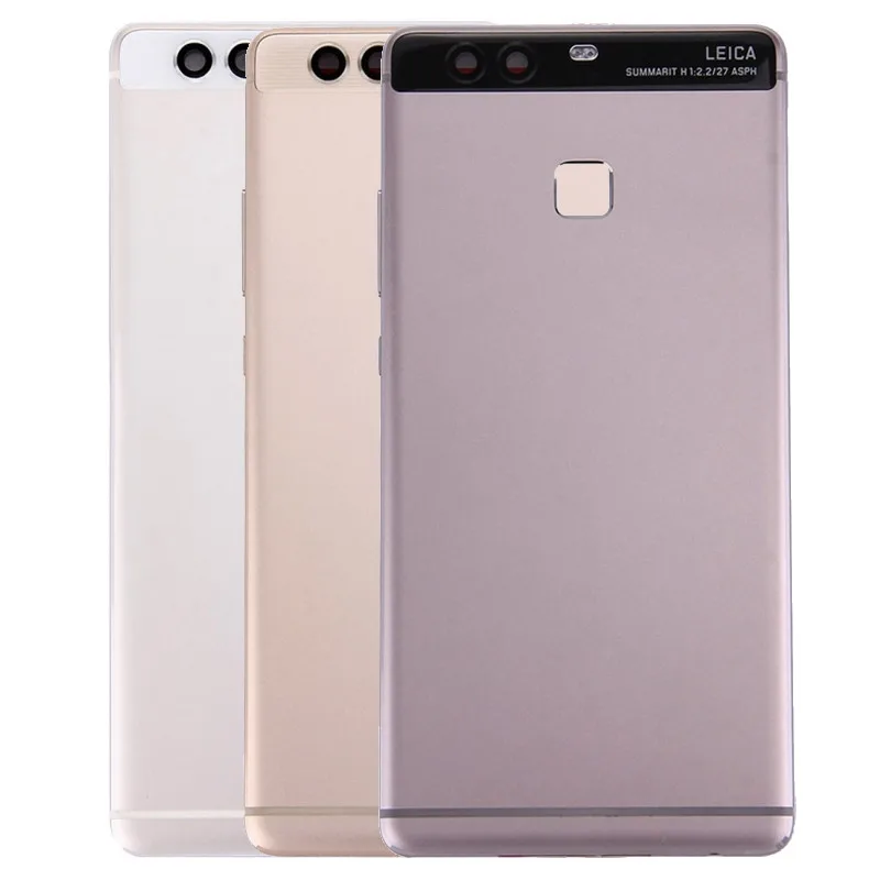 95%New Fingerprint Senor Metal Back Housing For HUAWEI P9 Back Cover Housing Back Battery Door Housing+Side Button+Lens P9 Case