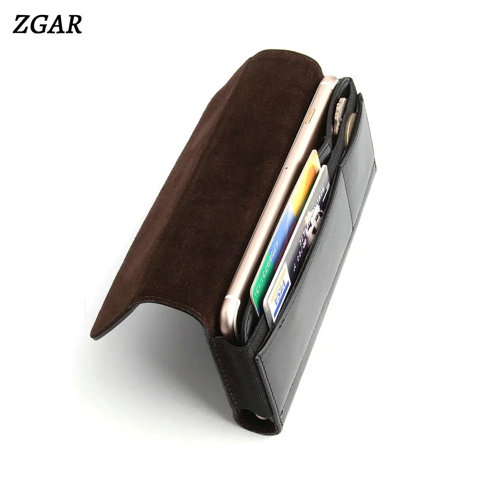Чехлы ZGAR Holsters с зажимами для Xiaomi Mi A2 MiA2 роскошный черный чехол из искусственной