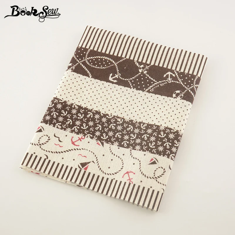 Коричневая хлопчатобумажная льняная ткань домашний текстиль подкладка книг