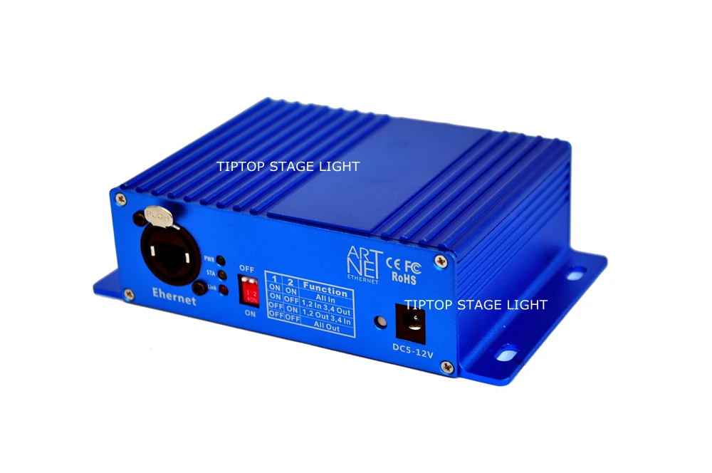 TIPTOP TP D16 ArtNet DMX 4 четырехсторонний двунаправленный преобразователь гнездовой 3PIN XLR