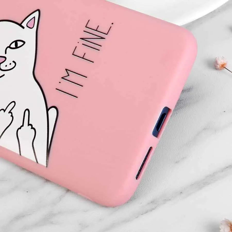 Cute Cartoon Cat Silicone Phone Case For ZTE Nubia X Z18 Z17 V18 Z17S N3 N1 lite mini S Cover Funny Coque Fundas |