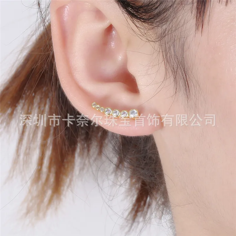 ROMAD Взрывные Модели круглые u-образные клипсы для ушей женские гальванические