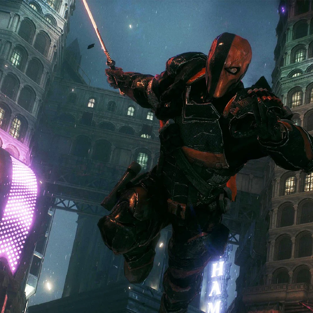 XCOSER Deathstroke костюм Бэтмен Аркхэм Рыцарь Косплей Делюкс из искусственной кожи доспехи наряды супергероя костюм Хэллоуин костюм для мужчин