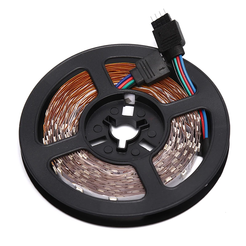 Один комплект 5 м 3528 SMD RGB 600 светодиодный s светильник 24Key IR пульт дистанционного