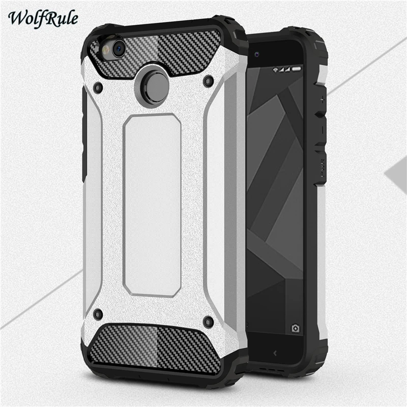 Xiaomi Redmi 4X Case Soft Silicon TPU WolfRule Cover for pro 5.0&quot Full Protective Shockproof Phone &lt | Мобильные телефоны и