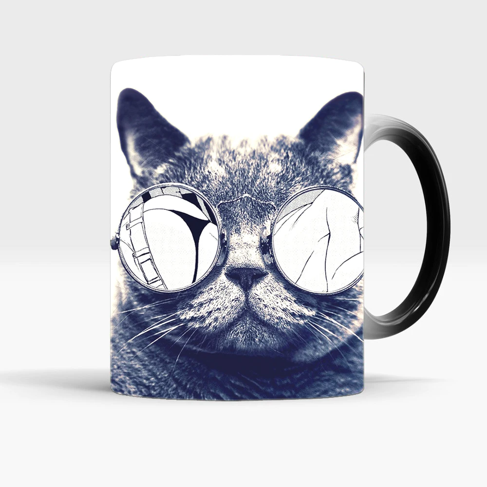 Кружки Mr cat керамические меняющие цвет 350 мл|cat mug|office mugmug magic |