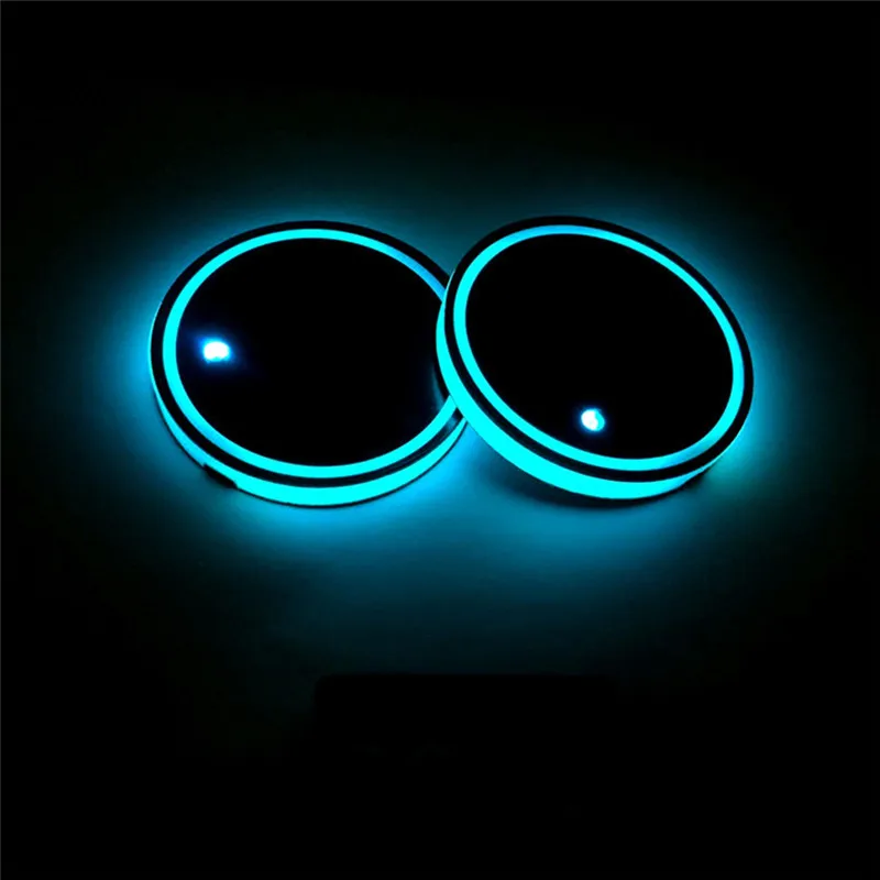 Аксессуары для салона автомобиля 2 шт. Универсальный светодиодный подстаканник