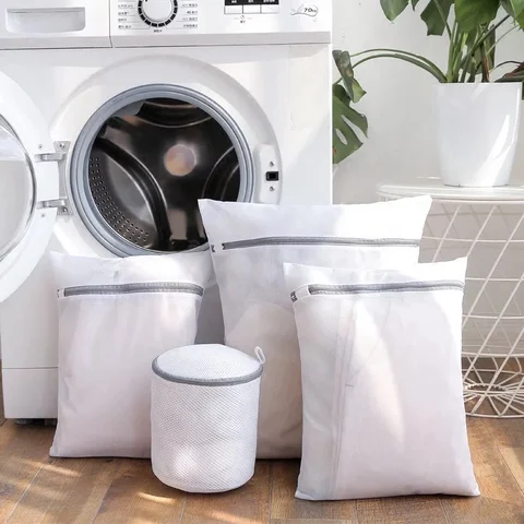 Fine Net laundry bag 11 Sizes Washing Machines Dirty laundry basket Travel Shoes organizer Mesh Bags Woman Bra Clothes organizer