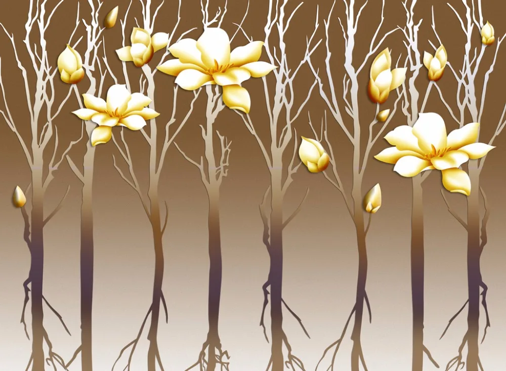 3D Cortinas European Metal tree branches flowers Curtains For Living room Bedroom Window | Дом и сад