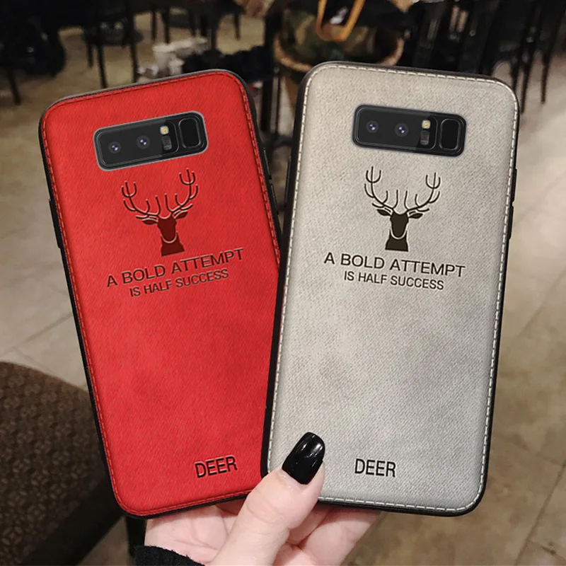 Back Capa Protective Cover Phone Case for Samsung Galaxy S10 Lite S9 S8 Plus Deer Pattern Note 9 8 A6 2018 |