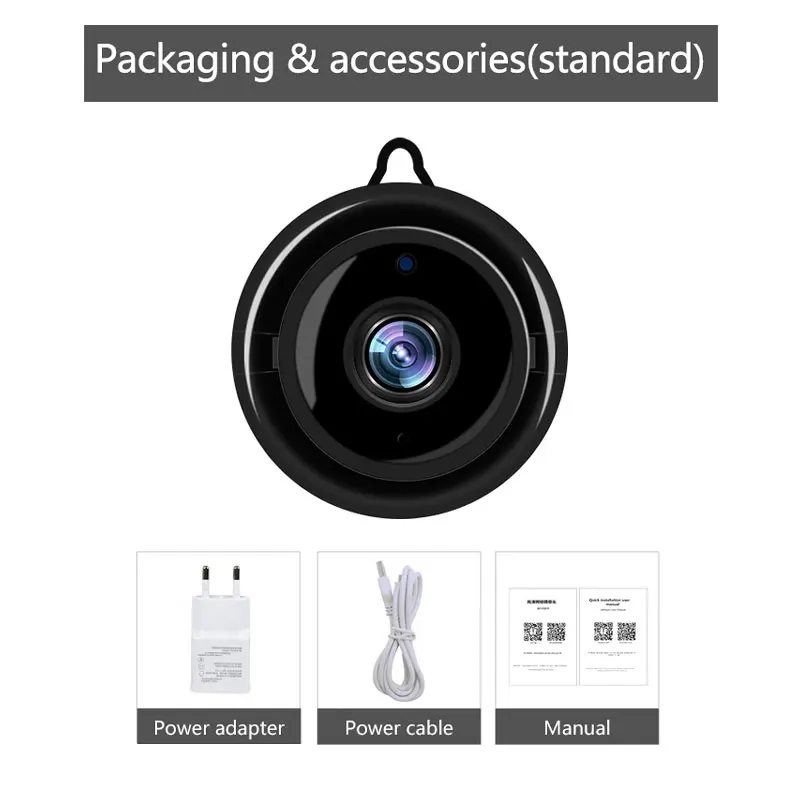 Мини Wifi камера Smart Auto IR-Cut ночное видение HD видео датчик движения секретная микро камера IP P2P безопасность домашняя веб-камера наблюдения
