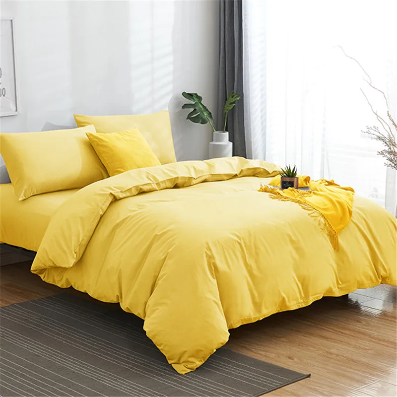 3 4 шт. Комплект постельного белья в лаконичном стиле пододеяльник простыня