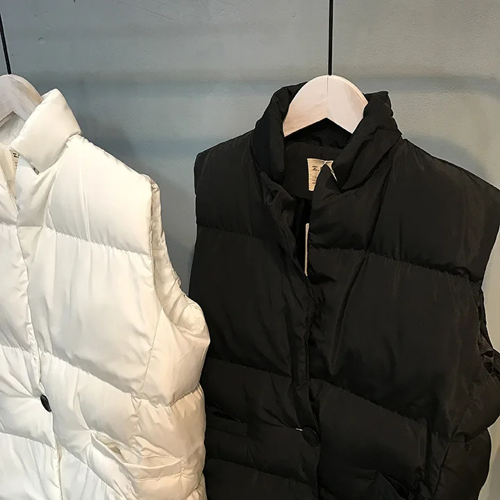 Olgitum зимний длинный жилет женский Colete женское Inverno хлопковый стеганый Femme Chalecos Mujer