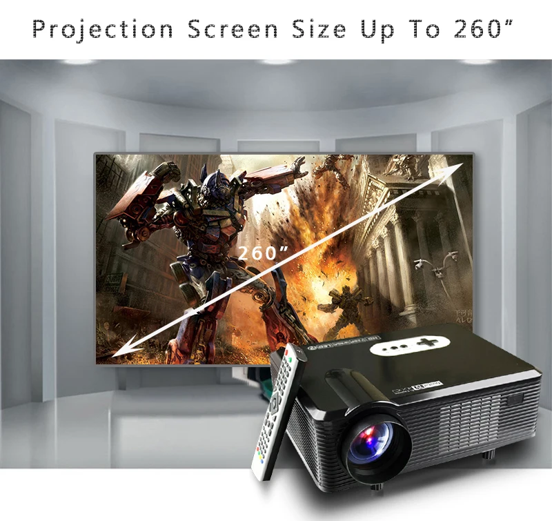 Светодиодный проектор Excelvan CL720 CL720D 3000 люменов 1280x800 HD ЖК ТВ интерфейс для