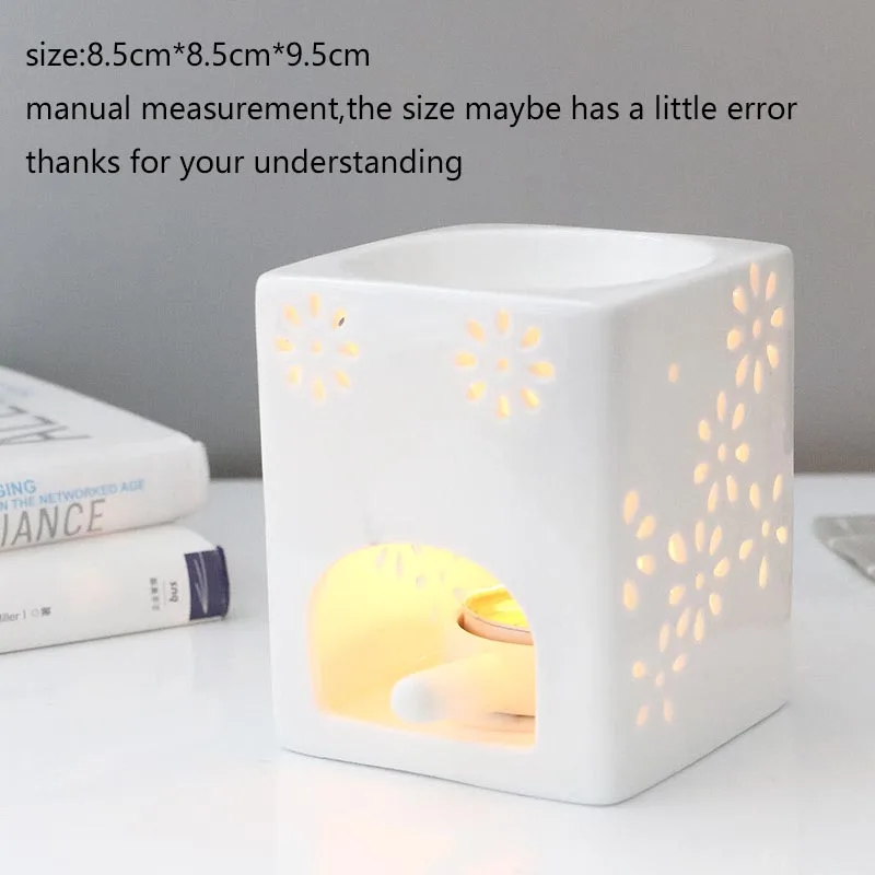 Современная белая керамическая курильница лампа с эфирным маслом Ночной