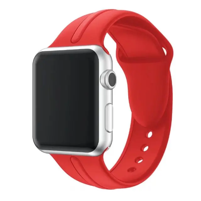 Новый дизайн крутой спортивный силиконовый ремешок для часов Apple Watch 44 мм 40 42 38