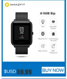 Huami AMAZFIT A1608 Bip Смарт-часы международная версия gps ГЛОНАСС Смарт-часы с монитором сердечного ритма/сна IP68