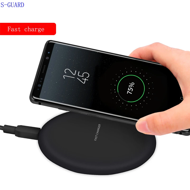 S GUARD Беспроводное зарядное устройство для iPhone 8/X/8 Plus 10 Вт Qi быстрая Беспроводная