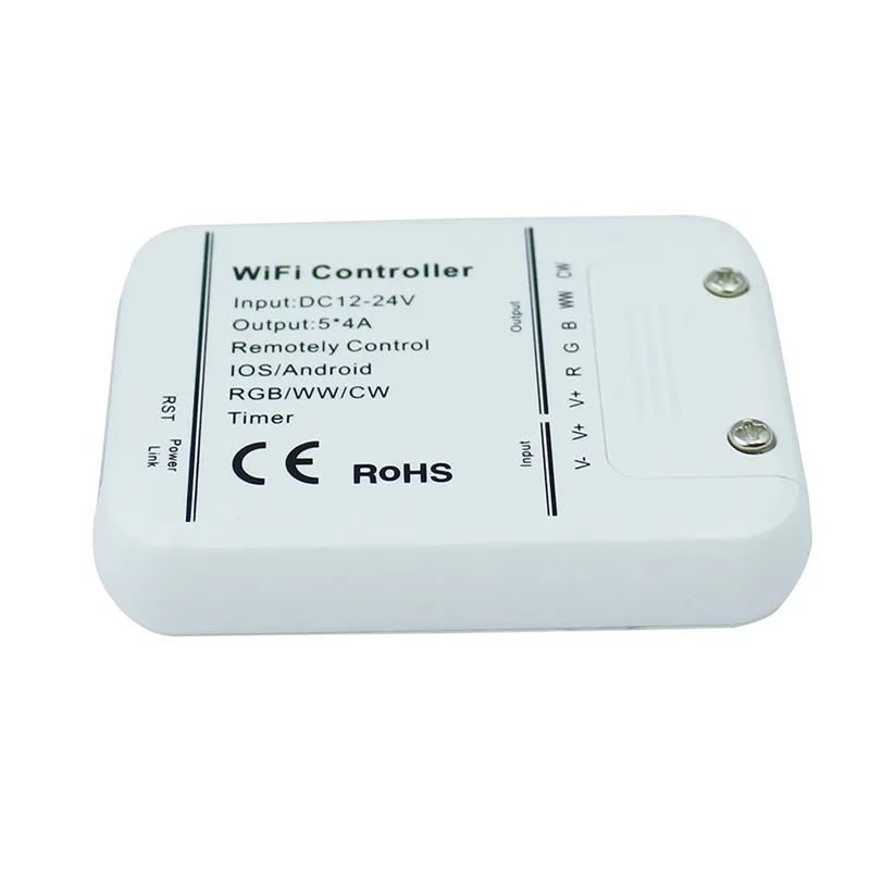 4A * 5CH RGB/WW/CW LED WIFI контроллер DC7.5 24V IOS Android Smart Link таймер управление музыкой rgb