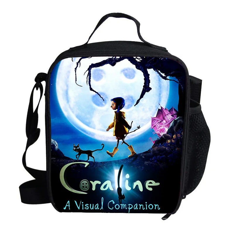 Сумка-холодильник для женщин и детей в стиле аниме Coraline детская школьная сумка