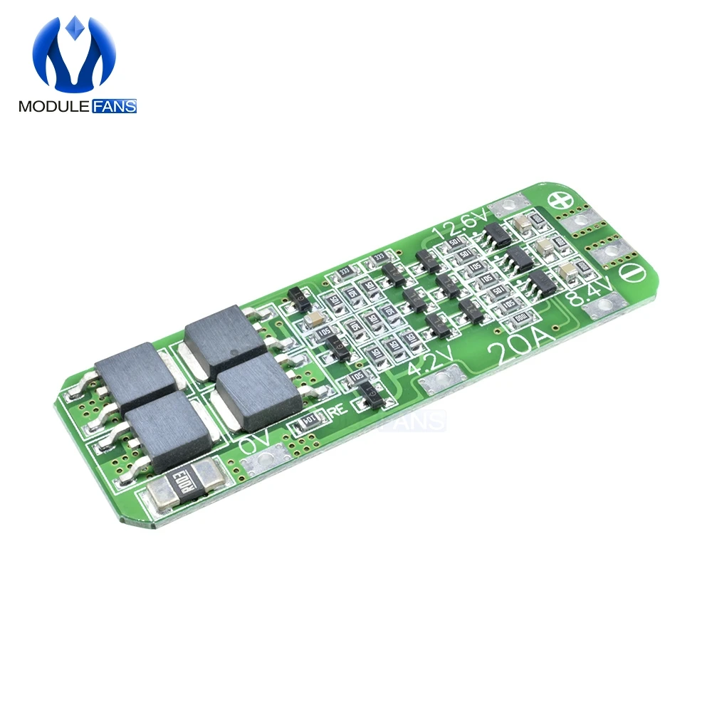 Модуль защитной платы зарядного устройства PCB BMS 18650 V Cell 5 шт. 3 сеточки S 20A литий