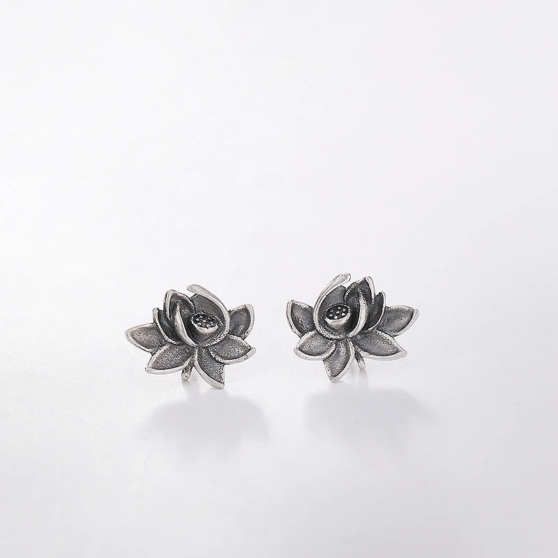 INALIS новые серьги гвоздики черного цвета из стерлингового серебра 925 пробы в форме