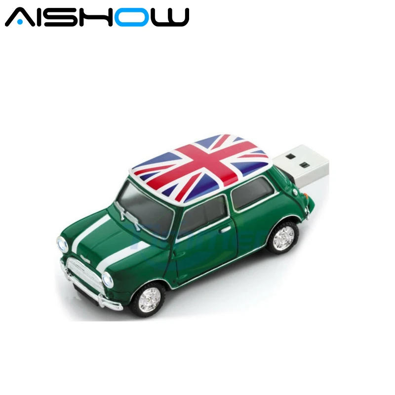 Креативных U диск 8 Гб оперативной памяти 16 встроенной 32GB USB Mini cooper милый мини авто