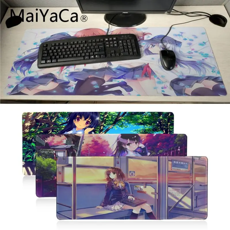 

MaiYaCa подарок мальчику японское аниме школьная униформа для девочек клавиатура Игровой Коврик для мыши игровой плеер Настольный коврик для ...