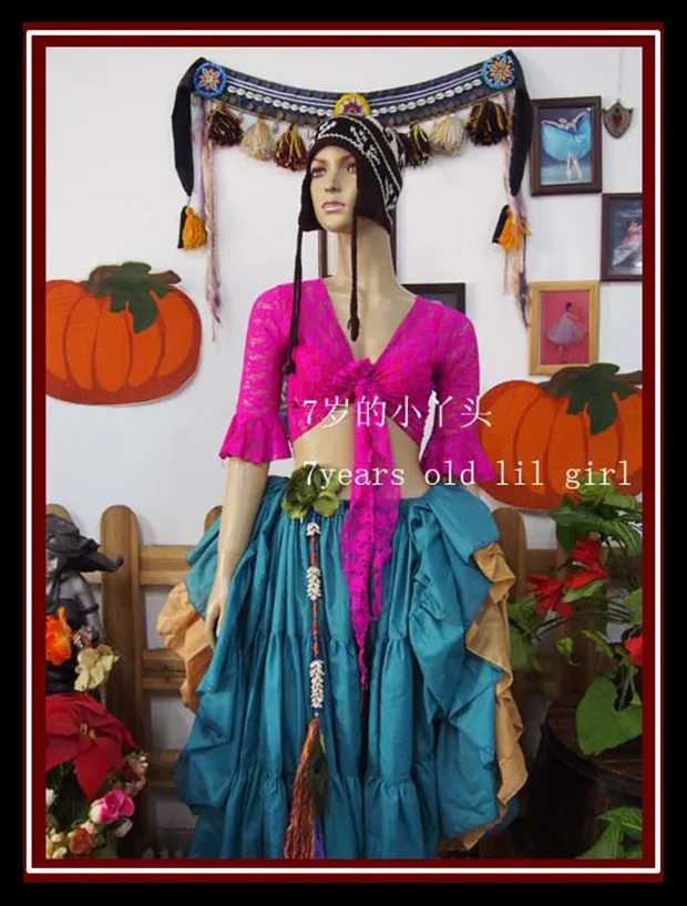 Lace belly dance top Gypsy Bohemian korea lace small flare Blouse Top DDI13-21 | Тематическая одежда и униформа