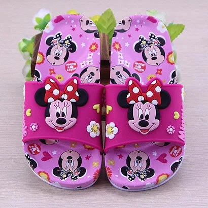 Новинка весна лето 2018 сандалии для девочек Disney детские шлепанцы с героями