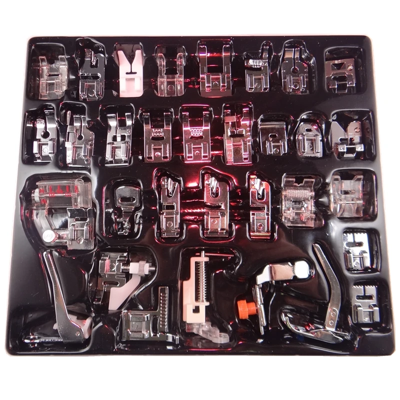 Бытовая прижимная лапка для шитья набор из 32 шт. упаковочные Швейные детали