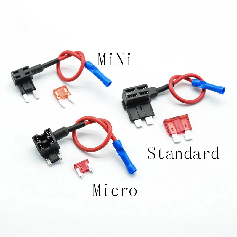 12 В маленький средний автомобильный предохранитель Add-a-circuit TAP адаптер Micro/Mini/standard ATM, APM лезвие Авто держатель предохранителя с 10A ATM лезвие предохранителя