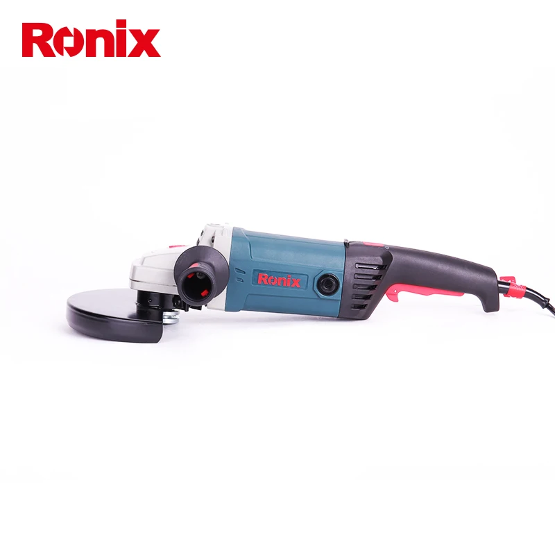 Ronix 220 В электроинструменты 230 мм Угловая шлифовальная машина 2400 Вт Высокая мощность контроль скорости 6500 об/мин Электрическая угловая шлифовальная машина модель 3221