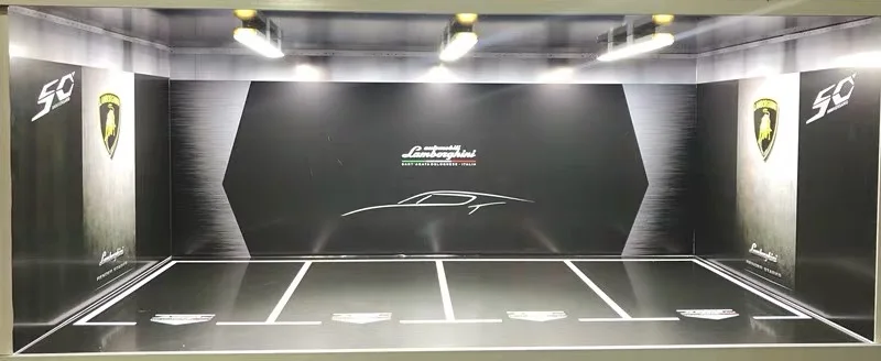 1:18 имитационная модель автомобиля из сплава, модель подземного гаража, автостоянка, модель сцены, игрушка, Пылезащитная витрина