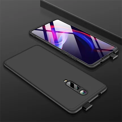 Черный Роскошный чехол для Xiaomi mi 9 T Pro, полное защитное кольцо, противоударный чехол для Xiao mi 9 T 9 T Coque Funda - Цвет: Черный