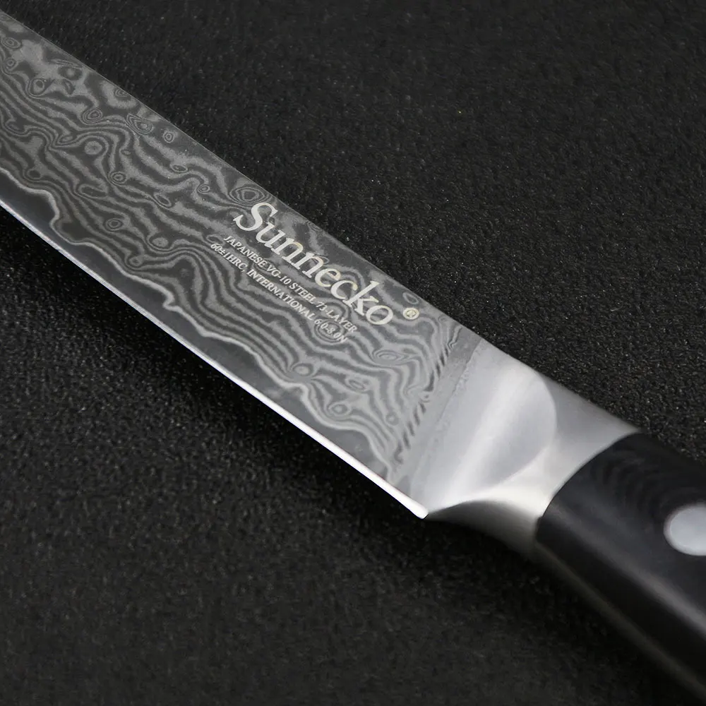 SUNNECKO 3 шт. набор кухонных ножей Santoku нож для очистки овощей японский Дамаск VG10