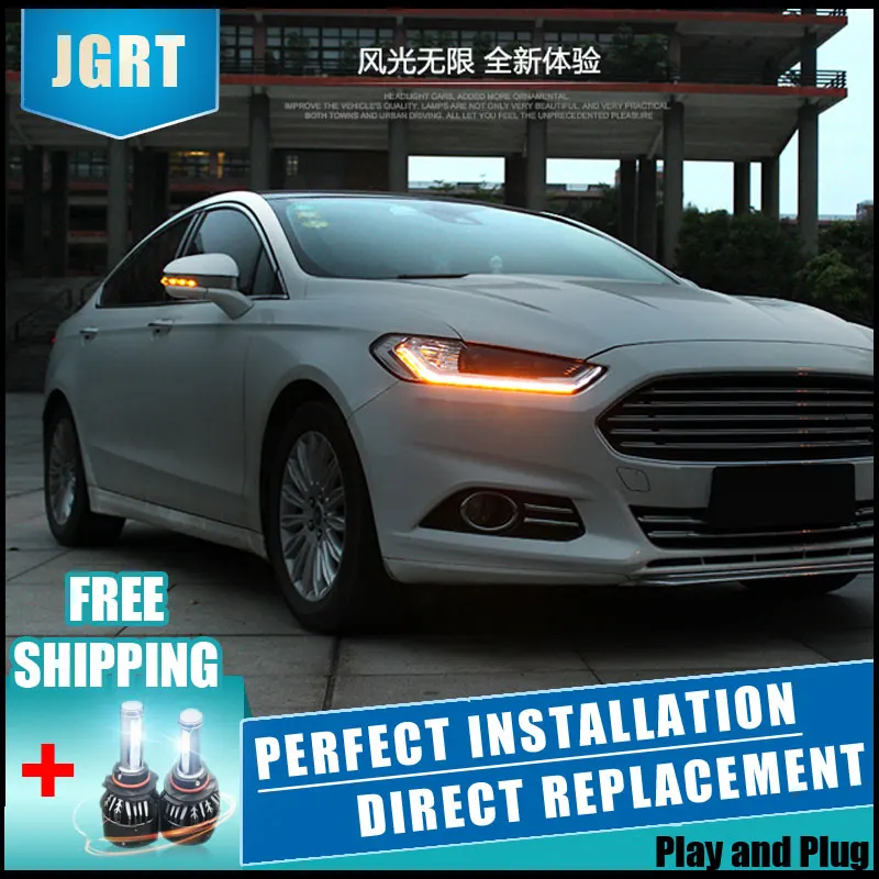 2 шт. Автомобильные светодиодные фары для Ford Mondeo 2013 2016|Фара авто в сборе| |