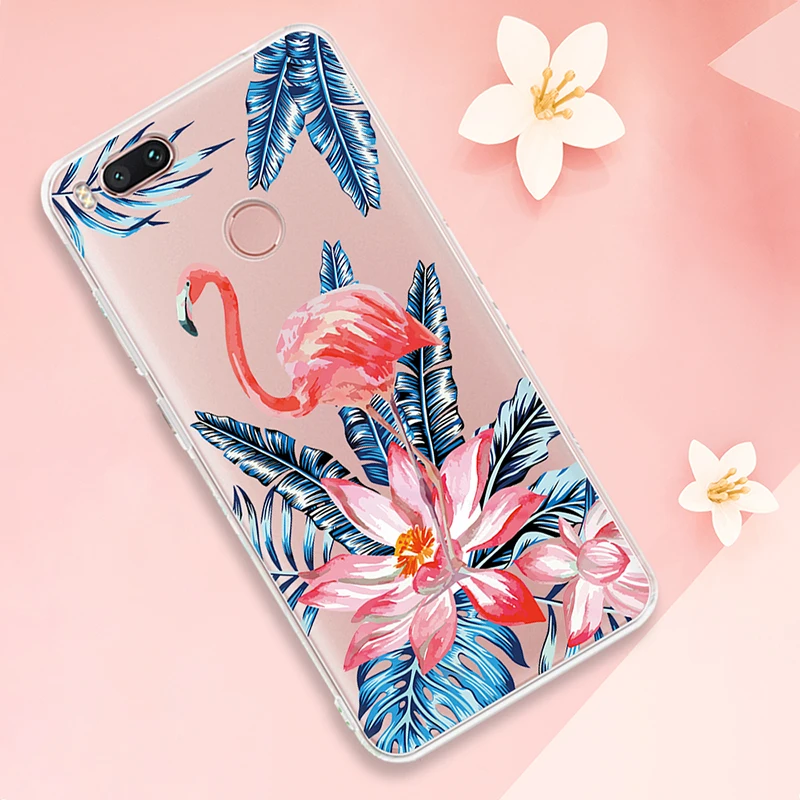 Силиконовый чехол для телефона с узором для Xiao mi 9 SE mi 8 mi A2 mi 8 9 чехол Pocophone F1 Red mi Note 7 6 5 Pro Чехол с цветочными листьями