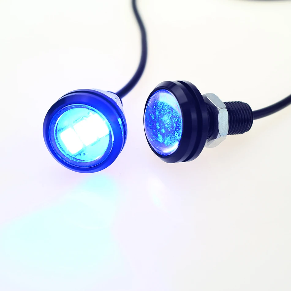 CARLITS, 2 шт., автомобильный DRL Eagle Eye Светодиодный дневной ходовой светильник, мотоциклетный винтовой светильник, водонепроницаемый 5630SMD автомобильный Стайлинг