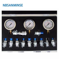 nbsanminse sm16256 pressure testing box high pressure for ships excavator hydraulic industry pressure guage engineer application