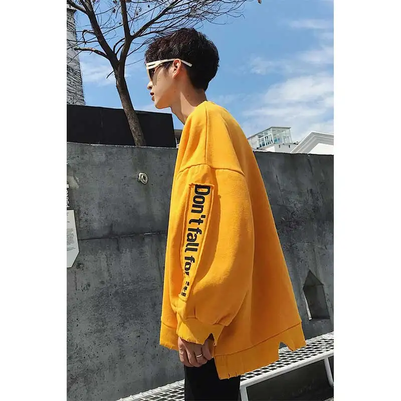 Be. YuMiao supreme Толстовка японский Harajuku Super LooseMen толстовки Осенние Хип-хоп негабаритных балахон мужская уличная одежда