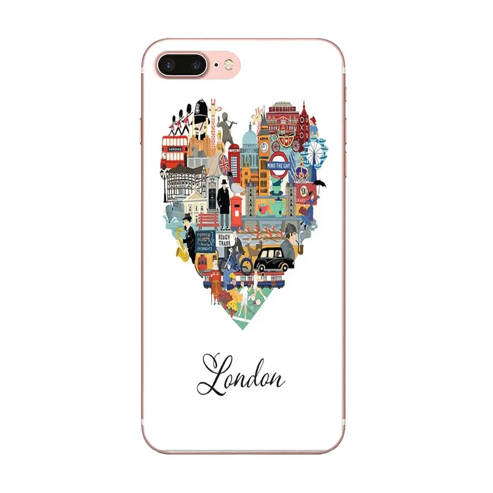 Для Xiaomi Redmi Note 2 3S 4 4A 4X 5 5A 6 6A Pro Plus Мягкий чехол с принтом London Big Red Bus Новинка Ретро