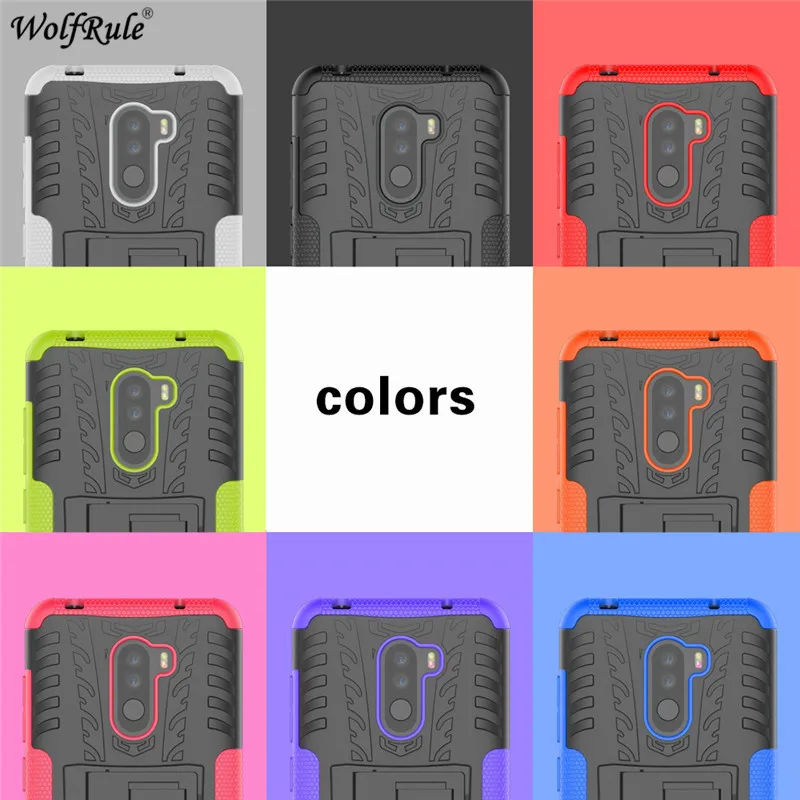 for cover xiaomi pocophone f1 case tpu pc holder armor bumper housings phone case for xiaomi pocophone f1 cover poco f1 6 18 free global shipping